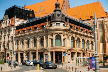 22.06.2023 Wroclaw, POLAND - Wroclaw 'ın eski şehir manzarası