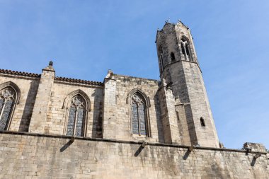 Barcelona, İspanya 'da Santa Agatha Kilisesi Gotik bir binadır.
