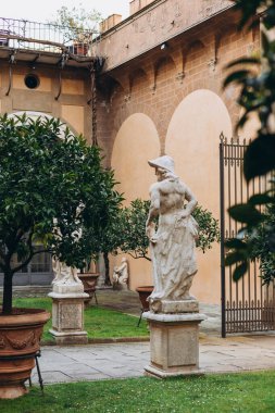 medici riccardi palace'nın iç avlu. Floransa, İtalya.