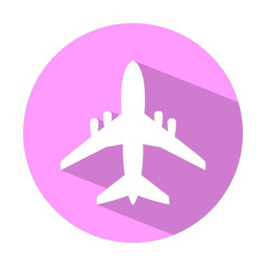 Uçak Simgesi vektör çizimi. Uçak Simgesi vektör çizimi.