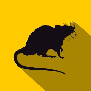Fare ya da fare simgesi, gölgeli, modaya uygun düz bir şekilde. Web siteniz için fare simgesi simgesi tasarımı Mouse simgesi logosu, uygulama, UI. Fare simgesi Vektör illüstrasyonu, EPS 10.