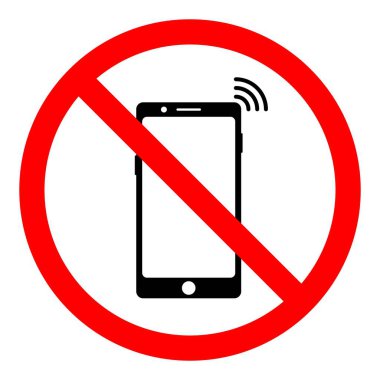 Sessiz veya Titreşimli Cep Telefonu İşareti, vektör illüstrasyonu düzenlenebilir ve ölçeklenebilir EPS dosyası yazdırması kolay, beyaz arkaplanda izole edilmiş.