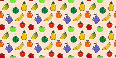 Düz Çizgi Film Biçiminde Parlak ve Eğlenceli Arkaplan, Krem, Düzenlenebilir Ölçeklendirilebilir Taze, Oyuncu ve Sevimli Tasarım Elementleri EPS 'si