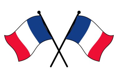 Bayrak direkleri, Düz Stil, Beyaz Arkaplan, İzole, Ölçeklenebilir EPS Dosyası, Yazdırma ve Dijital Grafiksel Projeler İçin İdeal