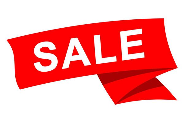 Иконка ярлык красной распродажи глянцевый и блестящий ручной ярлык иллюстрация для продвижения, рекламы и маркетинговых кампаний, идеально подходит для шаблонов и графических дизайнов, изолированных на белом фоне