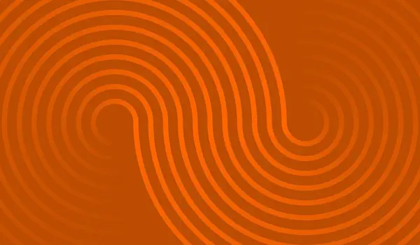 Koyu turuncu arka planda parlak dairesel desenli soyut turuncu geometrik çizgiler. Teknoloji temalı kapaklar, posterler, afişler ve web siteleri için ideal. EPS 10.