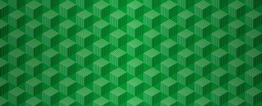 Modern Duvar Kağıdı veya Web ve Yazdırma Tasarımı için Yeşil Geometrik Altıgen 3B Kusursuz Arkaplan Vektörü EPS İllüstrasyonu