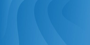 Pürüzsüz Dalga Çizgileri ile soyut Mavi Arkaplan, İş, Teknoloji, Web ve Sunum Şablonu için Modern Minimalist Gradyan Tasarımı