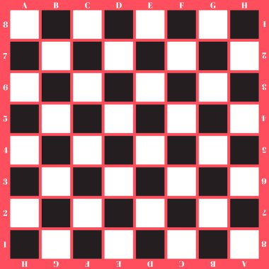 Vektör modern satranç tahtası arka plan tasarımı. Siyah ve beyaz satranç tahtası düz stil arka plan tasarımı