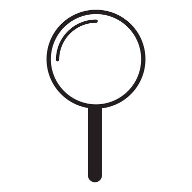 Büyütme cam vektörü izole görüntü