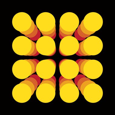 Gelişen perspektifli daire düzenleme düzeni. Dekorasyon, duvar kağıdı, arka plan ve fon. giyim tasarımı vs..