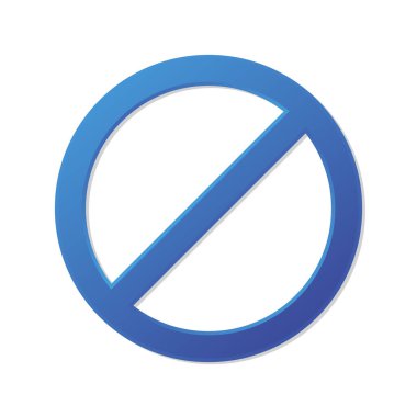 Vektör dur işareti simgesi. Hiç iz yok. Kırmızı, mavi, sarı ve yeşil uyarı izole edildi. Semboller işaret eğrisi yok.