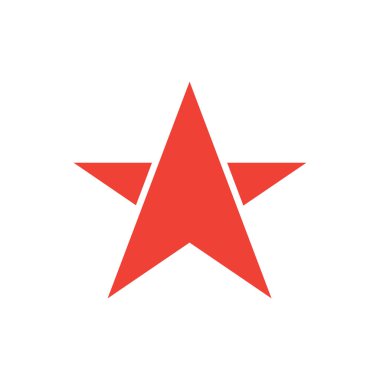 Soyutlanmış Arkaplan ile zarif bir biçimde Yıldız Logo Vektörü