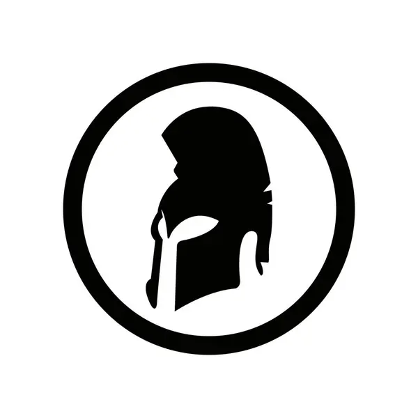 Spartalı logo tasarımı Spartalı basit yaratıcı logo vektörü Spartan siyah logosu