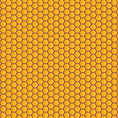 Bal petekleri. Soyut geometrik süs. Beyaz arka planda sarı bal petekleri. Vektör illüstrasyonu.