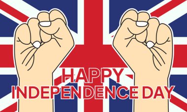 İngiliz bayrağı. Bayrak simgesi. Standart renk. Standart boy. Dikdörtgen bir bayrak. Bilgisayar illüstrasyonu. Dijital çizim. Vektör illüstrasyonu.