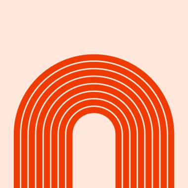 Koşu, şampiyonluk ya da herhangi bir spor etkinliği için vektör tasarımı. Stadyumda soyut çalışan şeritli poster tasarımı.