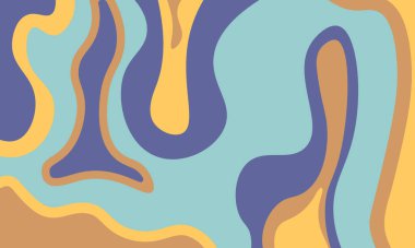 Soyut resim baskısı. Renkli gradyan ile soyut arkaplanı kapat. Çizgili çizgili canlı duvar kâğıdı. Modern hareketin akışkan çizimi. Grioovy saykodelik dalga arkaplanı