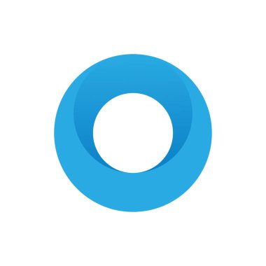 Yaratıcı Modern Çember O 0 parlak renk logosu, O harfi logo tasarım şablonları uygulama şirketi için bir simge, çember sembolünün renkli simgesi