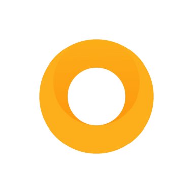 Yaratıcı Modern Çember O 0 parlak renk logosu, O harfi logo tasarım şablonları uygulama şirketi için bir simge, çember sembolünün renkli simgesi