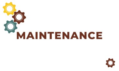 Cog Wheels vektör çizimi. Müşteri destek ikonu. Teknik destek mühendisliği ışık arka planı konsepti. İnşaat sayfasının altındaki internet sitesi. Web Sayfası bakımı.