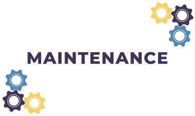 Cog Wheels vektör çizimi. Müşteri destek ikonu. Teknik destek mühendisliği ışık arka planı konsepti. İnşaat sayfasının altındaki internet sitesi. Web Sayfası bakımı.