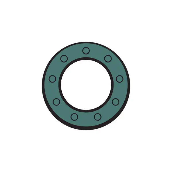 Logo şablon gemi lombozu tasarım vektörü düz modern izole illüstrasyon