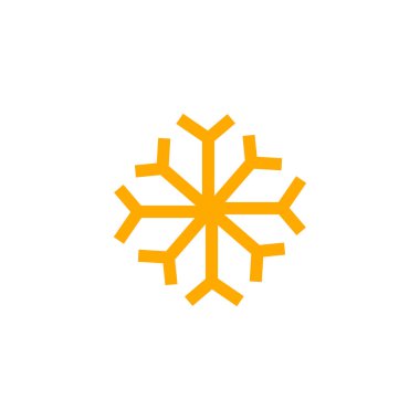 Kar Tanesi simgesi, Kar Tanesi simgesi vektörü, beyaz arkaplanda izole edilmiş modada düz stil. Kar Tanesi logosu, Kar Tanesi simgesi çizimi