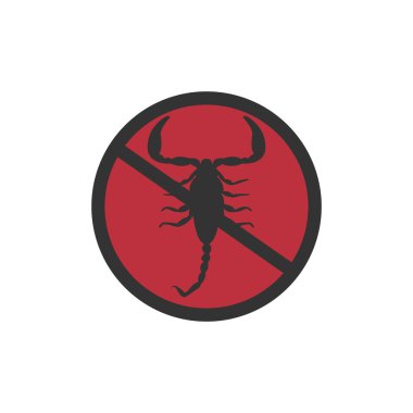 Böcek Akrep vektör simgesi. Siyah vektör simgesi beyaz arka plan böcek akrebi üzerinde izole edildi. Anti akrep simgesi.