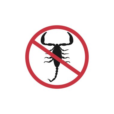 Böcek Akrep vektör simgesi. Siyah vektör simgesi beyaz arka plan böcek akrebi üzerinde izole edildi. Anti akrep simgesi.