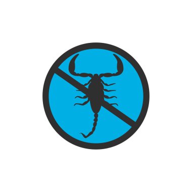 Böcek Akrep vektör simgesi. Siyah vektör simgesi beyaz arka plan böcek akrebi üzerinde izole edildi. Anti akrep simgesi.