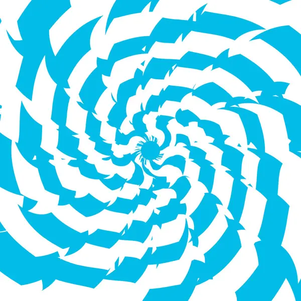 Hipnotik psikedelik spiral arka plan. Düzensiz çizgiler Vektör illüstrasyonu.