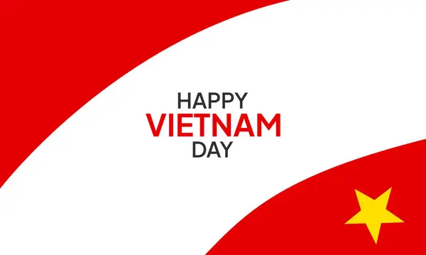 Vietnam Ulusal Günü 2 Eylül bayrak taşıyıcı posteri sallıyor