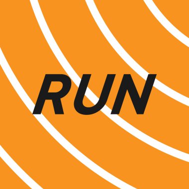 Koşu, şampiyonluk ya da herhangi bir spor etkinliği için vektör tasarımı. Stadyumda şeritli soyut koşu pisti olan poster tasarımı. Çalıştır.