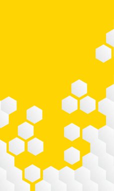 Soyut beyaz arı kovanının arka plan plakası simgesi. Beyaz Bal Tarağı arıları kovan hücreleri desen işareti. Arı balı, pankart veya duvar kağıdı için vektör simgelerini şekillendirir. Dikey arkaplan altıgen hücre işaretleri. 