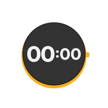 akıllı saat çizimi 00: 00. 0 saat vektörü.