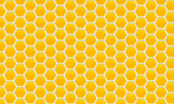 Векторный бесшовный геометрический узор. Современная тонкая текстура шестиугольной сетки. Актуальность Yellow honeycomb EPS 10