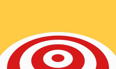 Dart hedefi. Başarı İş Konsepti. Geleceğin teknolojisi. İş hedefi izometrik konsept vektör çizimi. Sembolik hedefler, başarı, zafer. Vektör Hedef Arkaplanı.