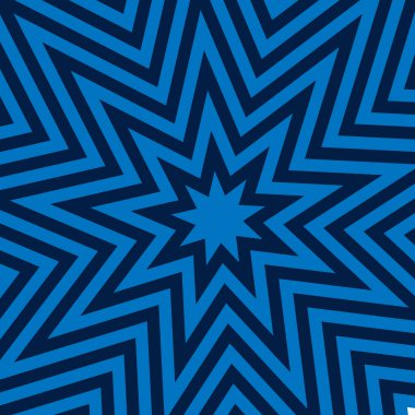 Hot Nine Pointed Star Abstract Background Vector Illustration clipart