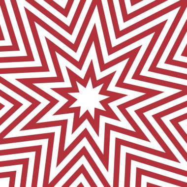 Hot Nine Pointed Star Abstract Background Vector Illustration clipart