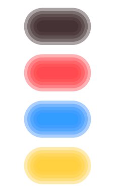 Oval katman logosu ya da simgesini ayarla. Modern düz çizgili logo. Şirketler, şirketler, takımlar ve diğerleri için logoları izle.