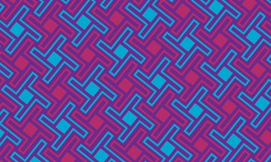 Kusursuz soyut geometrik desen. Vektör İllüstrasyonu. Yansıtıcı ışın anten arkaplanı.