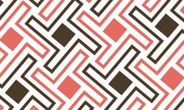 Kusursuz soyut geometrik desen. Vektör İllüstrasyonu. Yansıtıcı ışın anten arkaplanı.