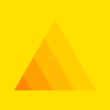 Üç boyutlu eğim arkaplanı. Kağıt, üçgen deseni katmanlar halinde keser. Üçgen renk deliğini bozar. Kart, kapak, afiş, poster, arkaplan, duvar için tasarım elemanı. Vektör illüstrasyonu.