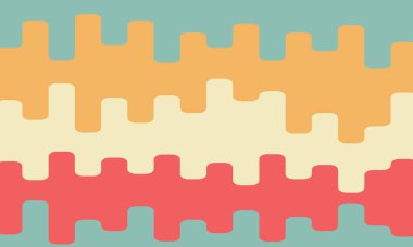 Renkli yuvarlak çizgiler arası alışveriş. Kusursuz bir arka plan. Pastel ve gökkuşağı renk konsepti. vektör illüstrasyonu.