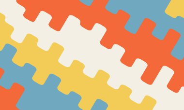 Renkli yuvarlak çizgiler arası alışveriş. Kusursuz bir arka plan. Pastel ve gökkuşağı renk konsepti. vektör illüstrasyonu.