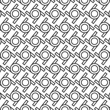 Çember desenli lüks arka plan geometrik tasarım soyut yuvarlak şekiller motifi. Kusursuz vektör grafik elementleri renkli doku. Modern geometrik dekorasyon tekstil kumaşı 