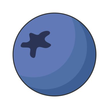 Vector yaban mersini ikonu. Düz çizgi film çizimi