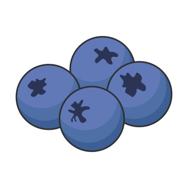 Vector yaban mersini ikonu. Düz çizgi film çizimi