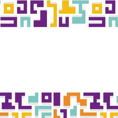 Renkli çizgilere sahip arka plan soyut stil mozaik düz tasarımı şekillendirir.